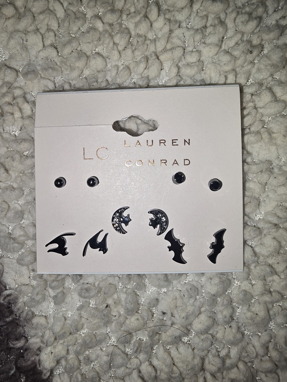 Earrings on Display Card